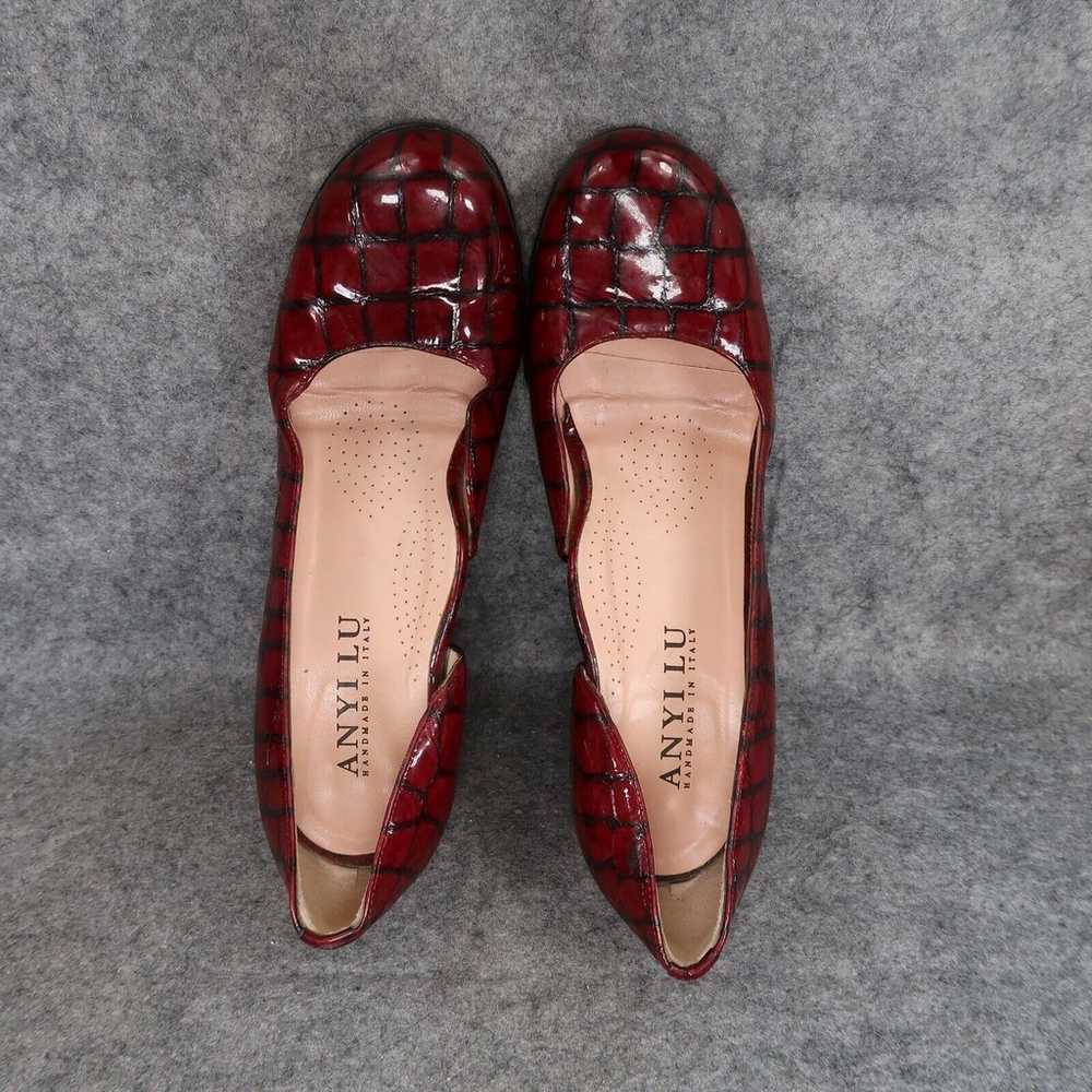 Anyi Lu Shoes Women 40 Pumps Patent Leather Red C… - image 7