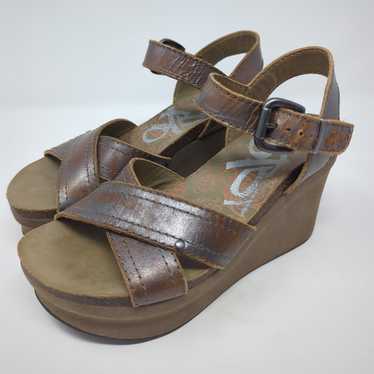 OTBT Bee Cave Pewter Wedges Shoes Womes Size 6.5