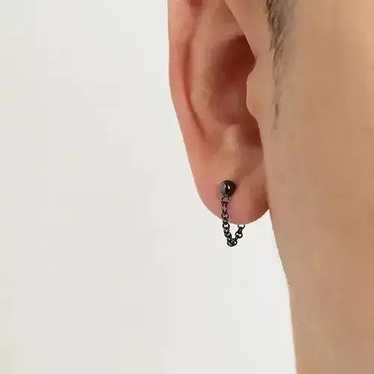 Designer × Diamond Earrings × Streetwear retro pu… - image 1