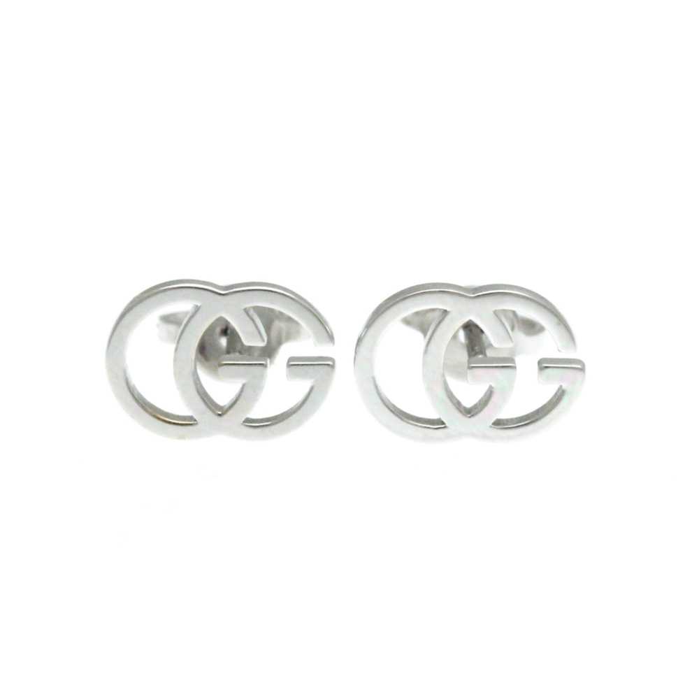 Gucci Gucci GG Running Earrings No Stone White Go… - image 1