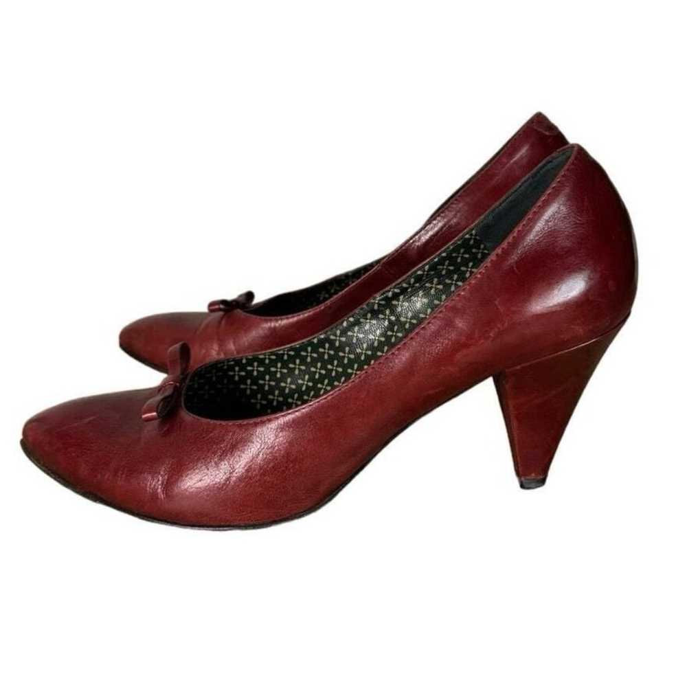 Mafarka Shoes Womens 7 US 38 EU Red Leather Pumps… - image 7