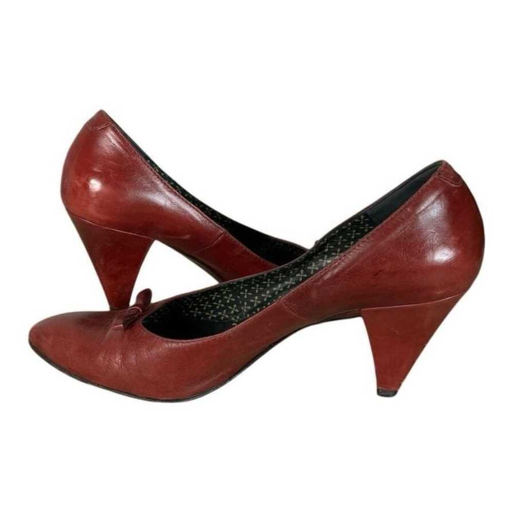 Mafarka Shoes Womens 7 US 38 EU Red Leather Pumps… - image 8