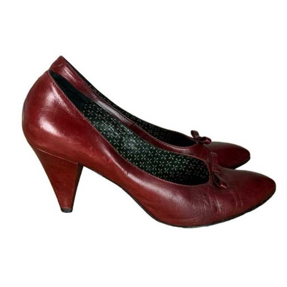 Mafarka Shoes Womens 7 US 38 EU Red Leather Pumps… - image 9