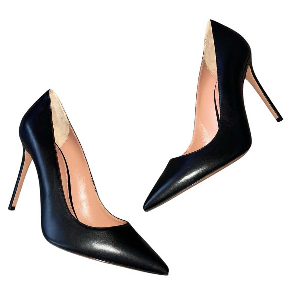 Lita by Ciara Pumps 40 9 Black Italian Leather Po… - image 2