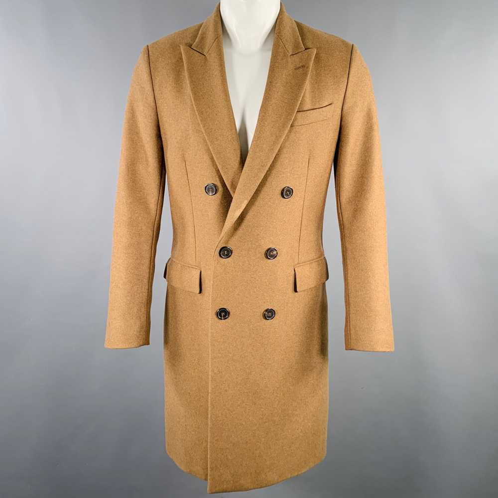 AMI AMI Size 36 Camel Wool Blend Double Breasted … - image 1