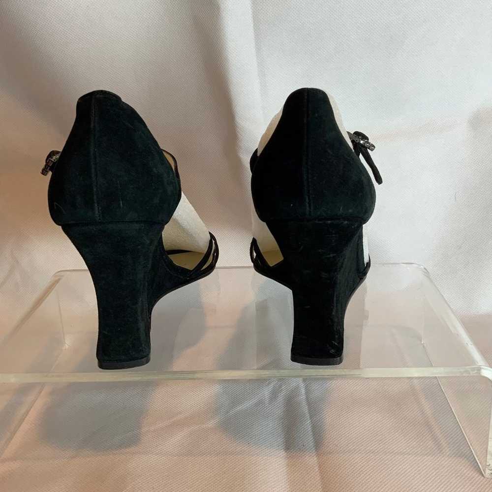 Salvatore Ferragamo black suede sandals size 9.5 - image 8