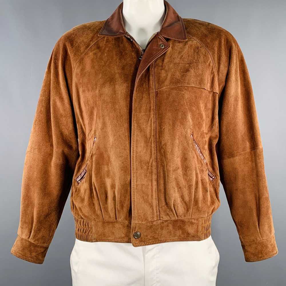 Designer WATER FREE FRIITIA Camel Suede Bomber Ja… - image 1