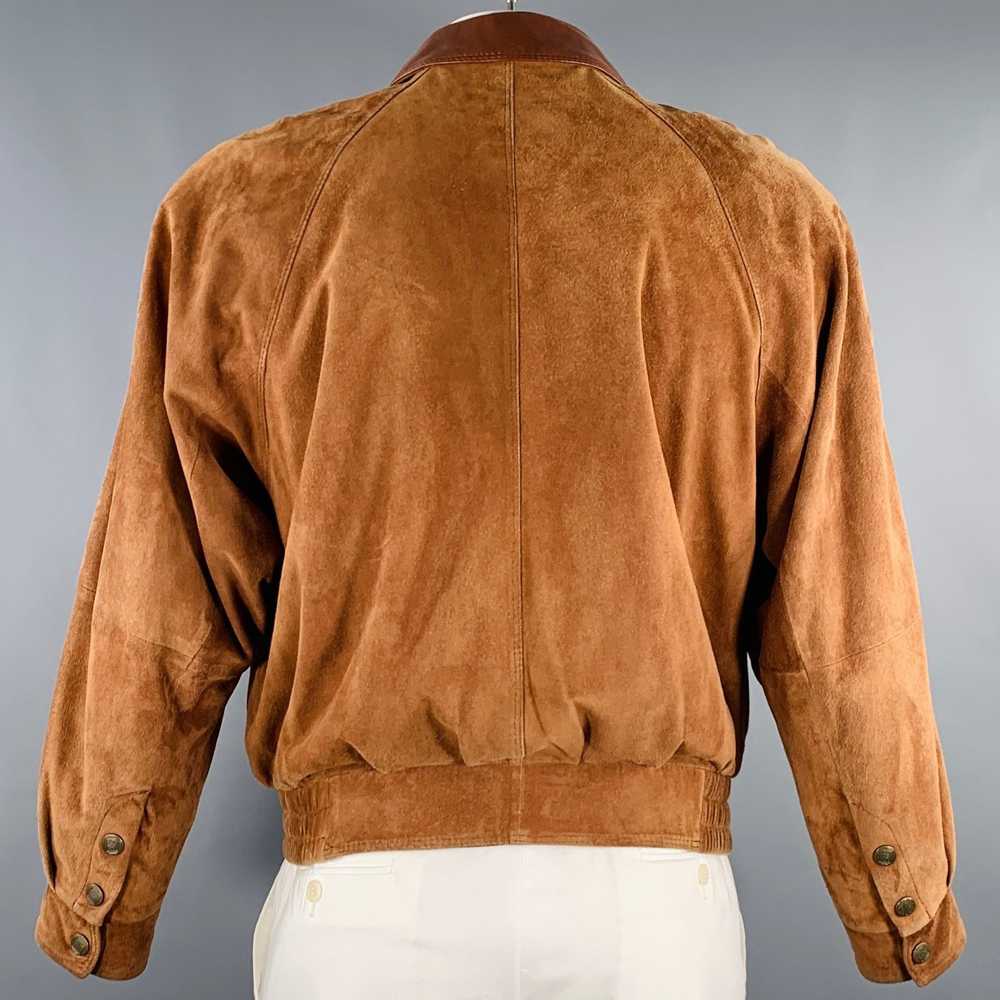 Designer WATER FREE FRIITIA Camel Suede Bomber Ja… - image 3