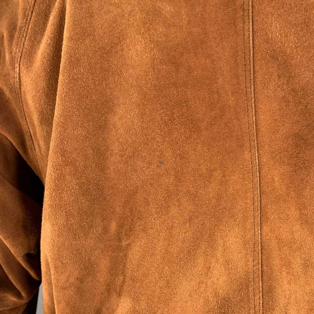 Designer WATER FREE FRIITIA Camel Suede Bomber Ja… - image 4