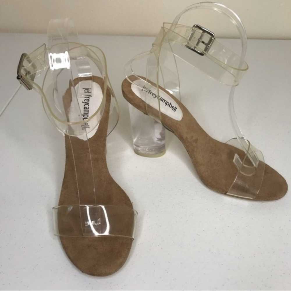 Jeffrey Campbell Twelve Clear Acetate Heel Adjust… - image 1