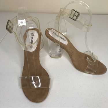 Jeffrey Campbell Twelve Clear Acetate Heel Adjust… - image 1