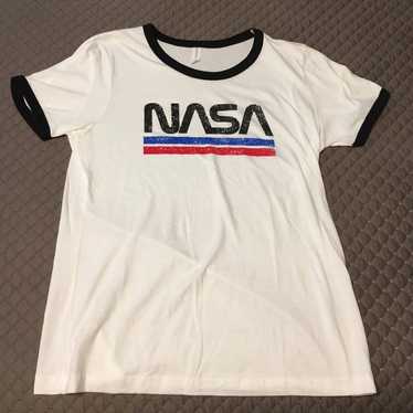 Womens sz Xlarge Ringer NASA Graphic Tee - image 1