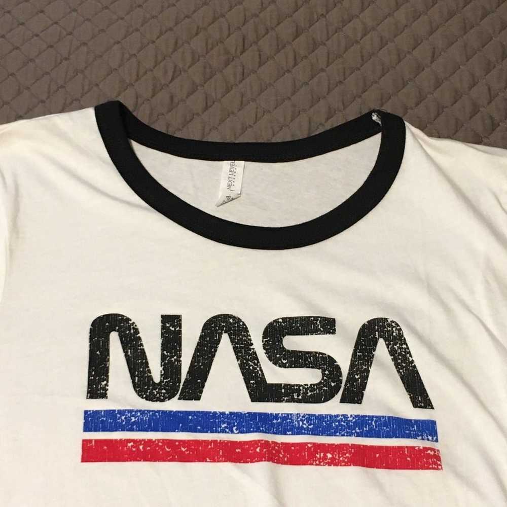 Womens sz Xlarge Ringer NASA Graphic Tee - image 2