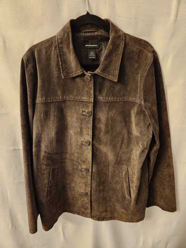 Leather Jacket Men's Suede Leather Jacket