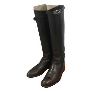 Hermès Jumping leather riding boots - image 1