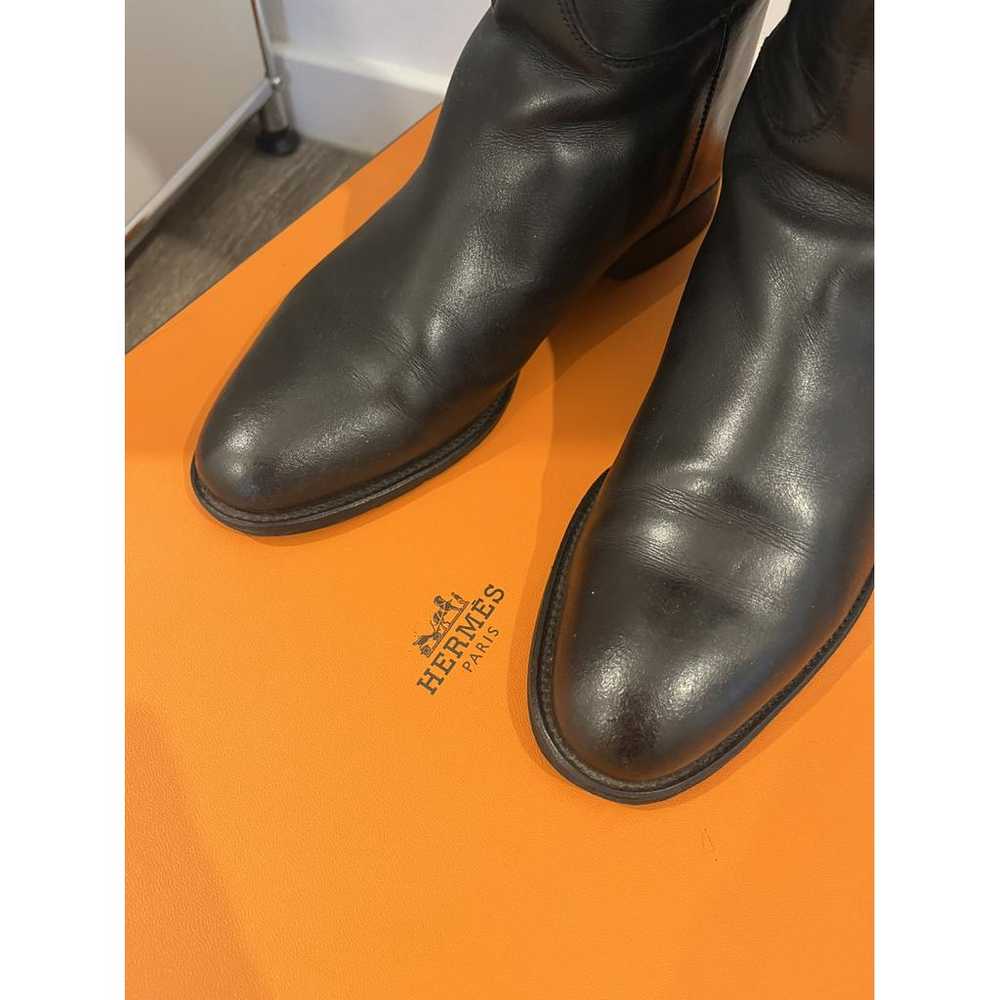 Hermès Jumping leather riding boots - image 3