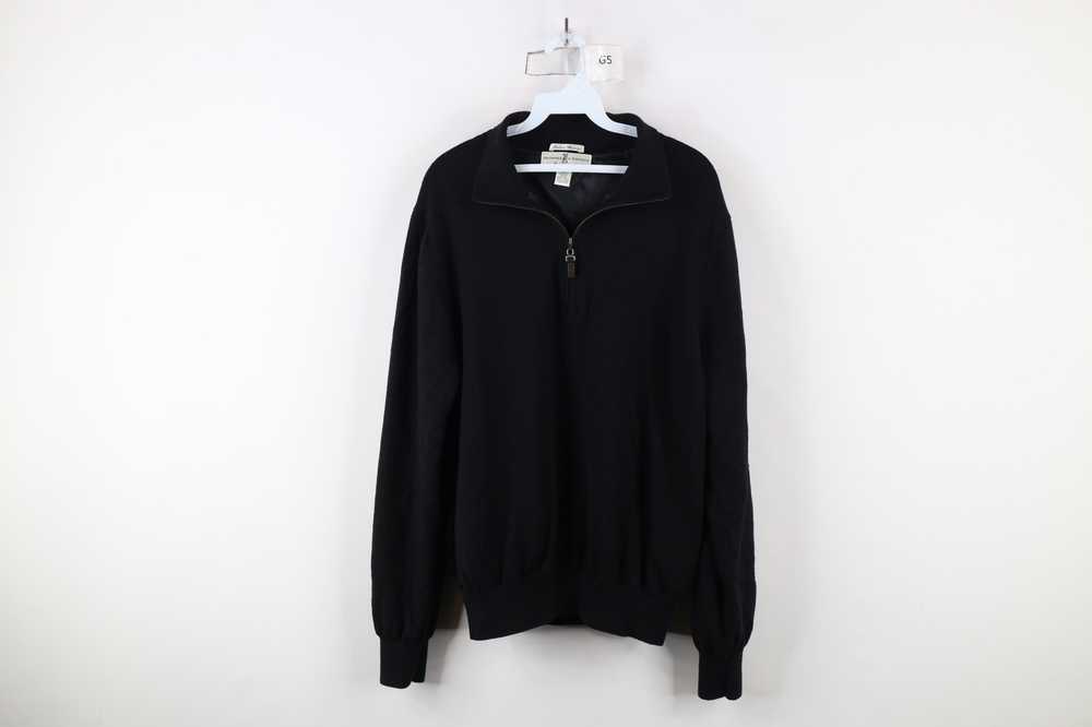 Vintage Vintage 90s Merino Wool Knit Half Zip Swe… - image 1