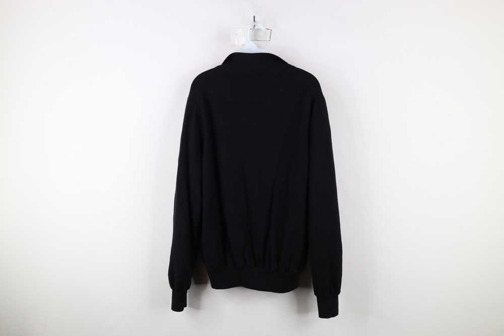 Vintage Vintage 90s Merino Wool Knit Half Zip Swe… - image 9