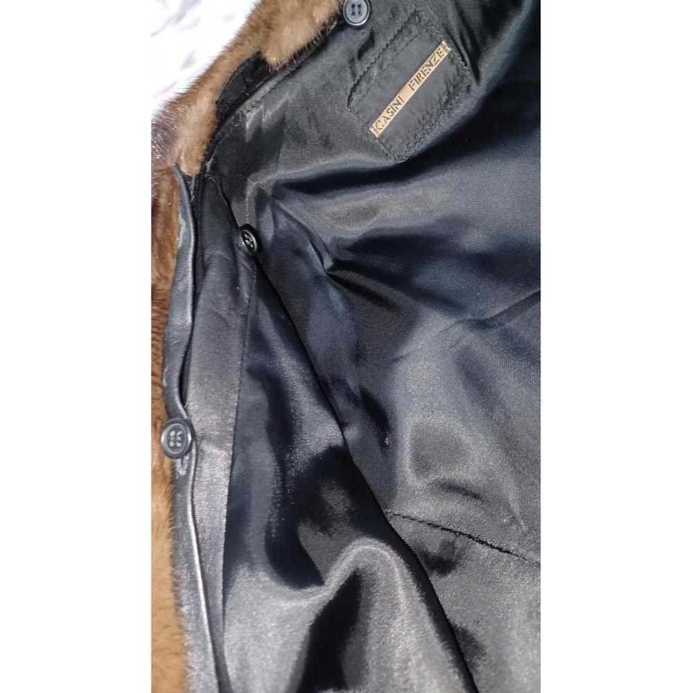 Non Signé / Unsigned Leather biker jacket - image 7