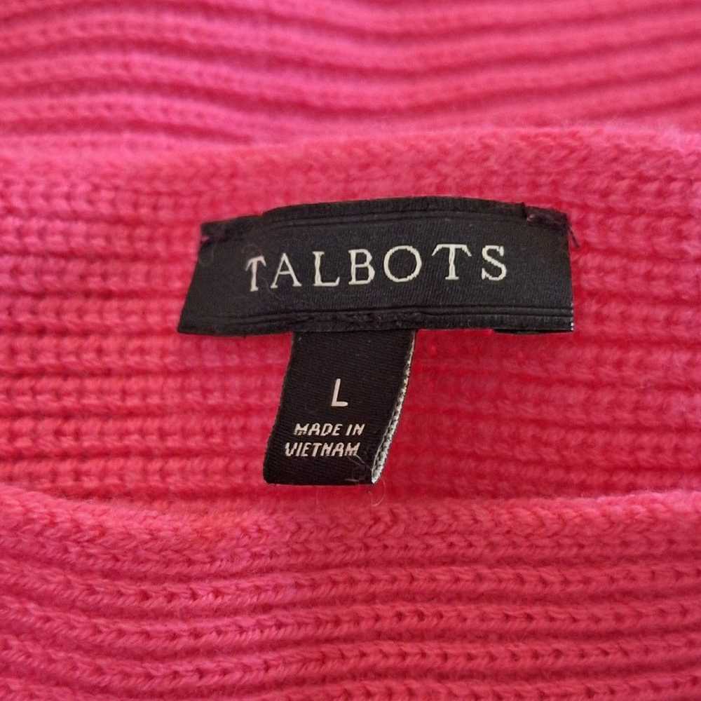 Other Talbots Sweater Womens Large Wool Blend Pin… - image 2