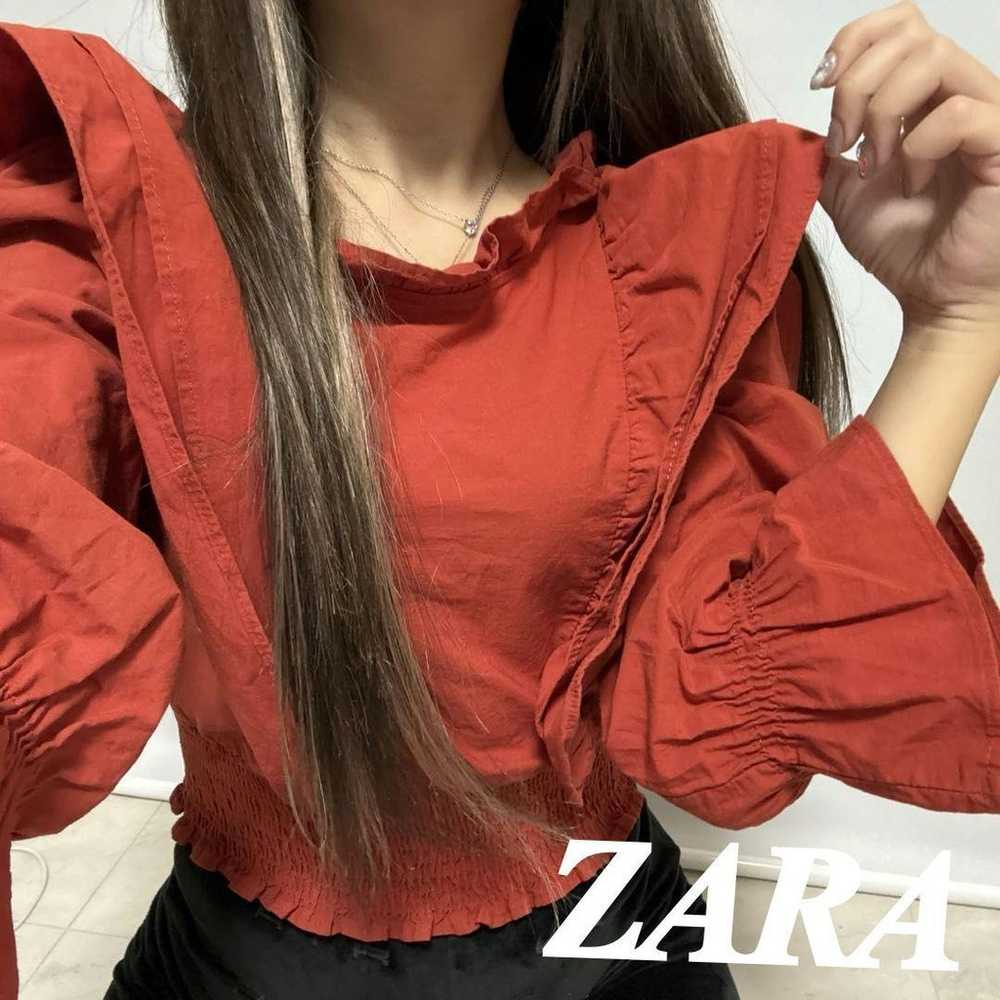 ♡ZARA♡ Vintage super cute frill blouse ♡ Paired w… - image 1