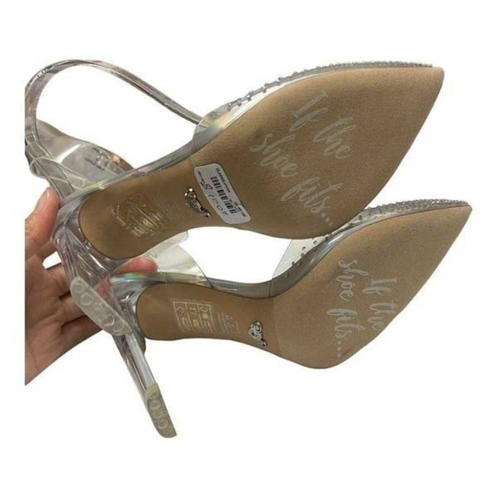 Disney x Aldo 8.5 Clear Jewel Glass Slipper Heels… - image 10