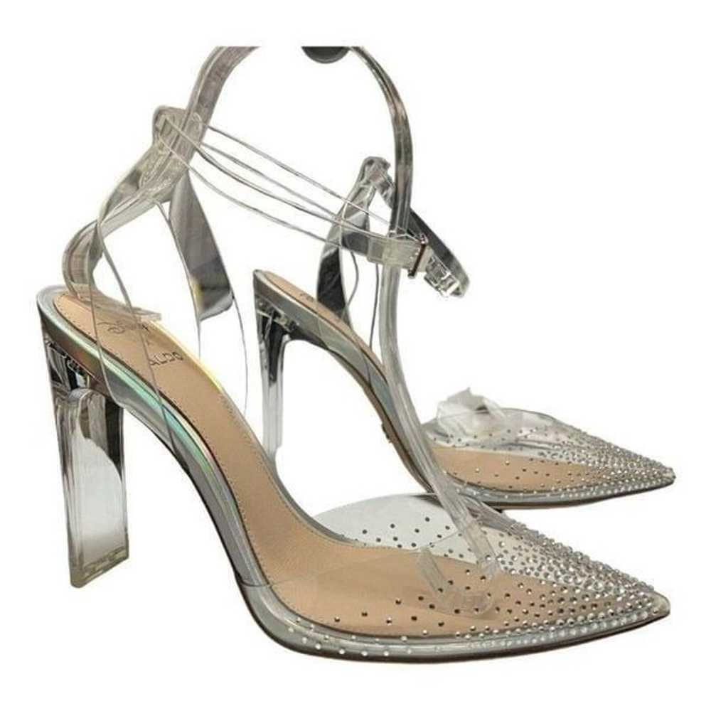 Disney x Aldo 8.5 Clear Jewel Glass Slipper Heels… - image 3