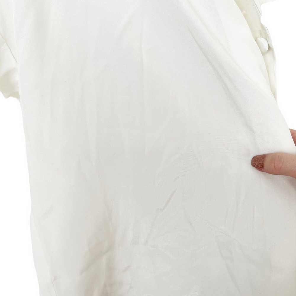 Vintage Victoria's Secret White Silky Button Down… - image 3