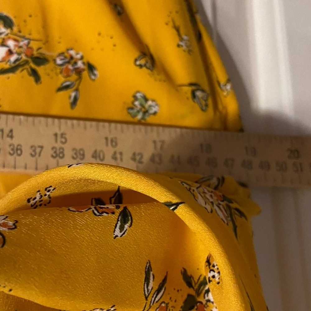 Lauren Ralph Lauren Yellow Flowery Shirt Dress si… - image 10