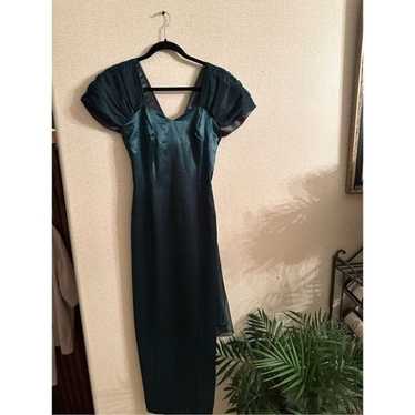 Vintage emerald green dress