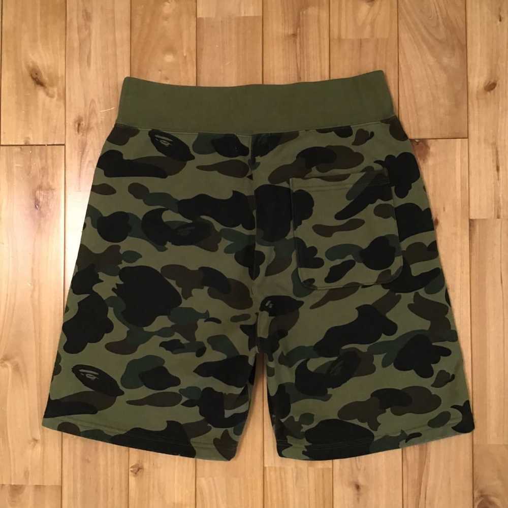 Bape BAPE 1st camo green Shark sweat shorts ape ★… - image 3