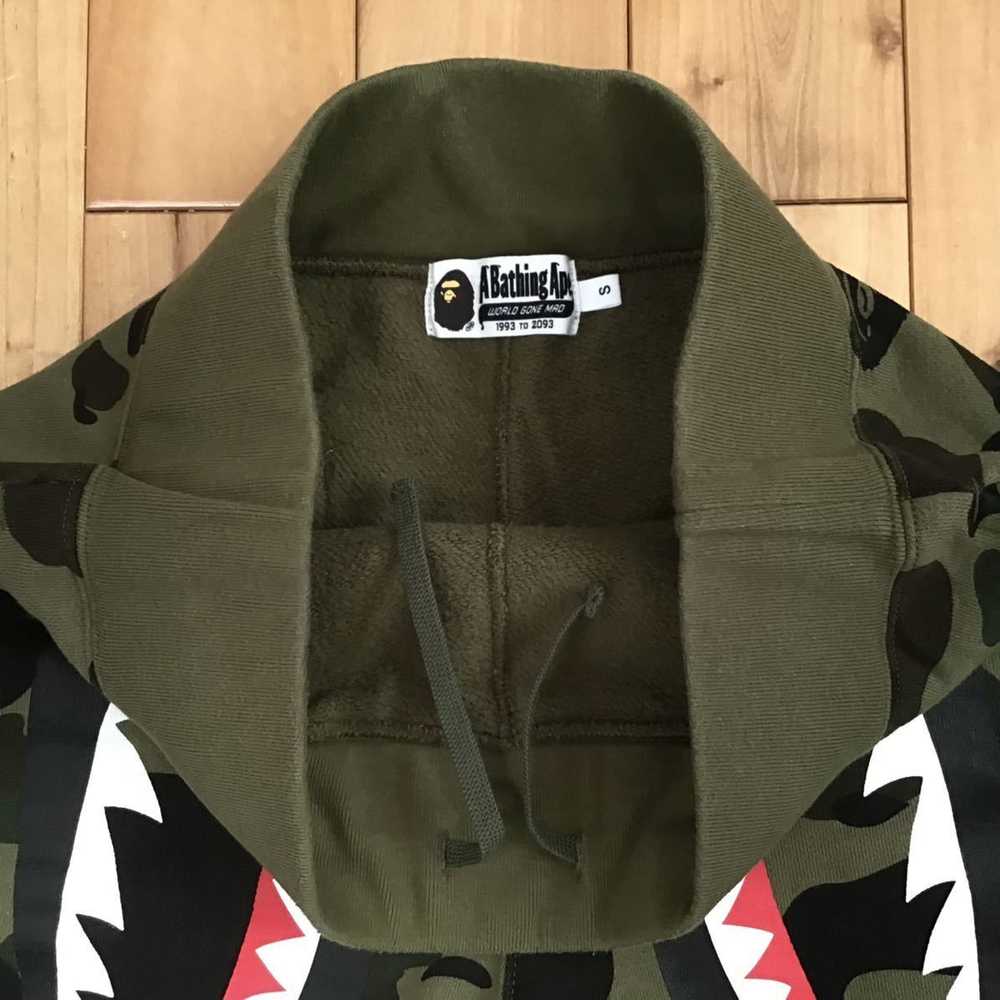 Bape BAPE 1st camo green Shark sweat shorts ape ★… - image 4