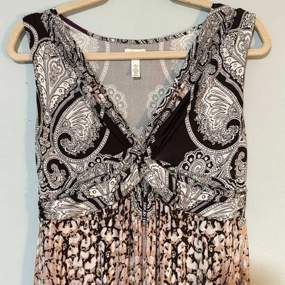 Soma Y2K Retro Paisley Eclectic Sleeveless Maxi D… - image 3