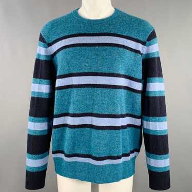 Todd Snyder Blue Light Blue Stripe Wool Blend Cre… - image 1