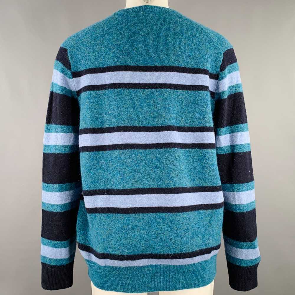 Todd Snyder Blue Light Blue Stripe Wool Blend Cre… - image 3