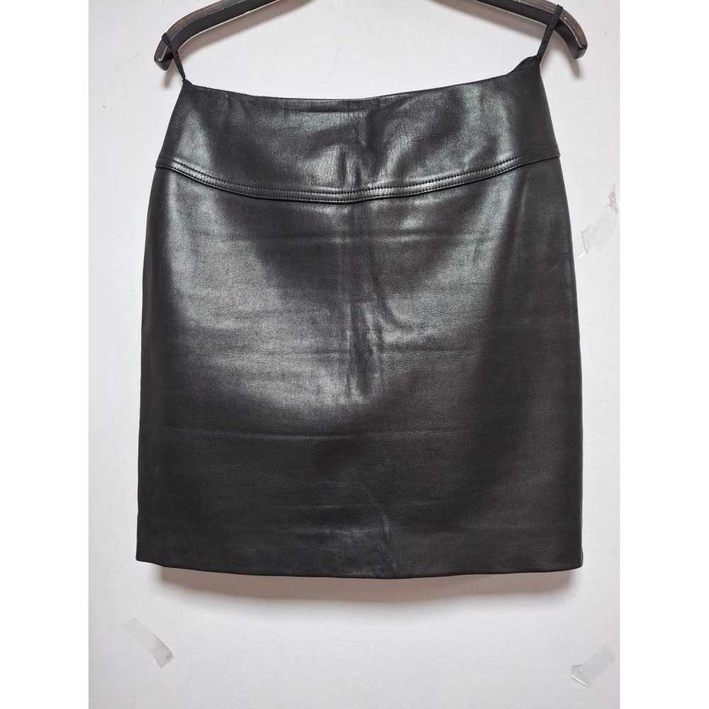 Alaïa Leather mini skirt - image 4