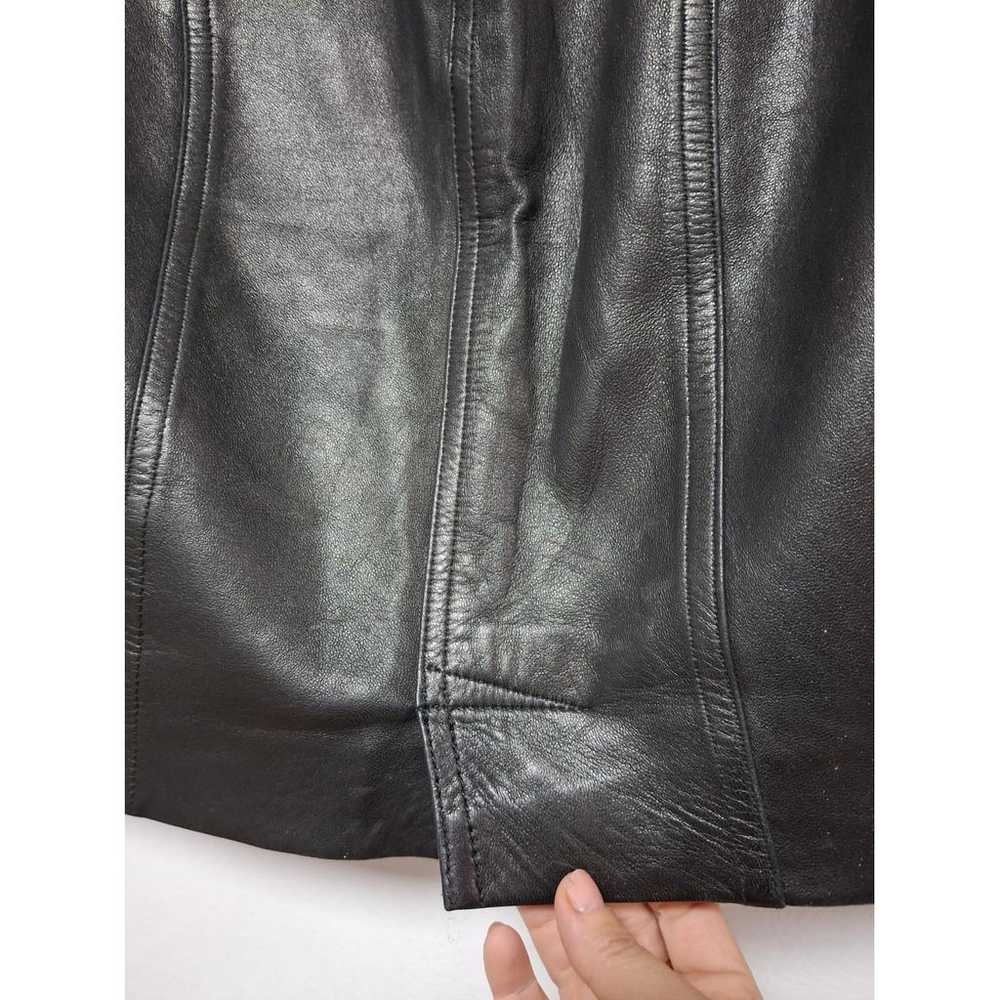 Alaïa Leather mini skirt - image 5