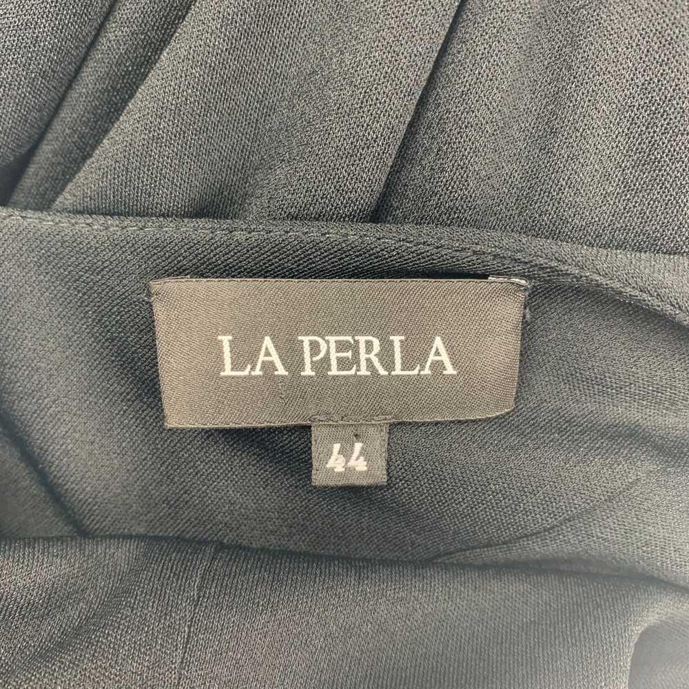 La Perla LA PERLA Size 8 Black Viscose Nylon Embe… - image 6