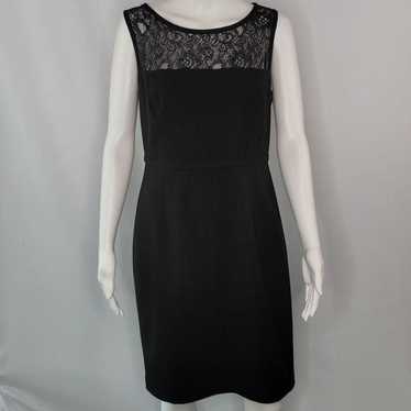 Calvin Klein Sleeveless Black Lace Dress