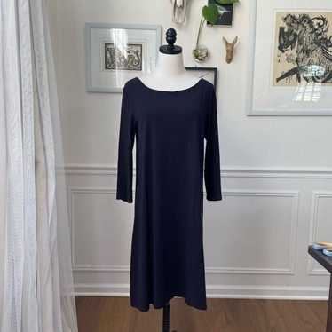 Garnet Hill Black Shift Dress Everyday M