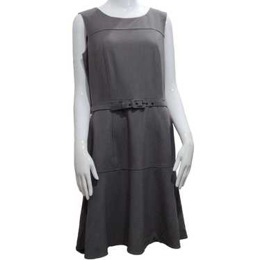 NINE WEST Knee Length Gray Sleeveless Dress SIZE 1