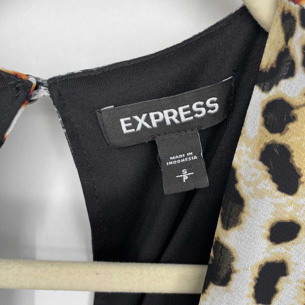 Express Small Jumpsuit Animal Print Wide Leg Pant… - image 5