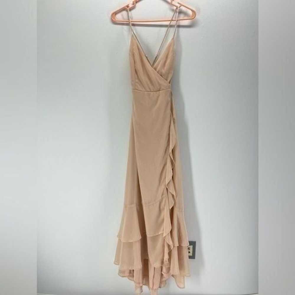 NWT Lulu’s In Love Forever Lace-up High Low Maxi … - image 5