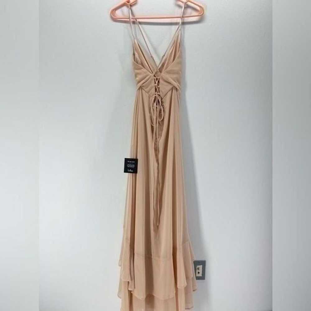 NWT Lulu’s In Love Forever Lace-up High Low Maxi … - image 6