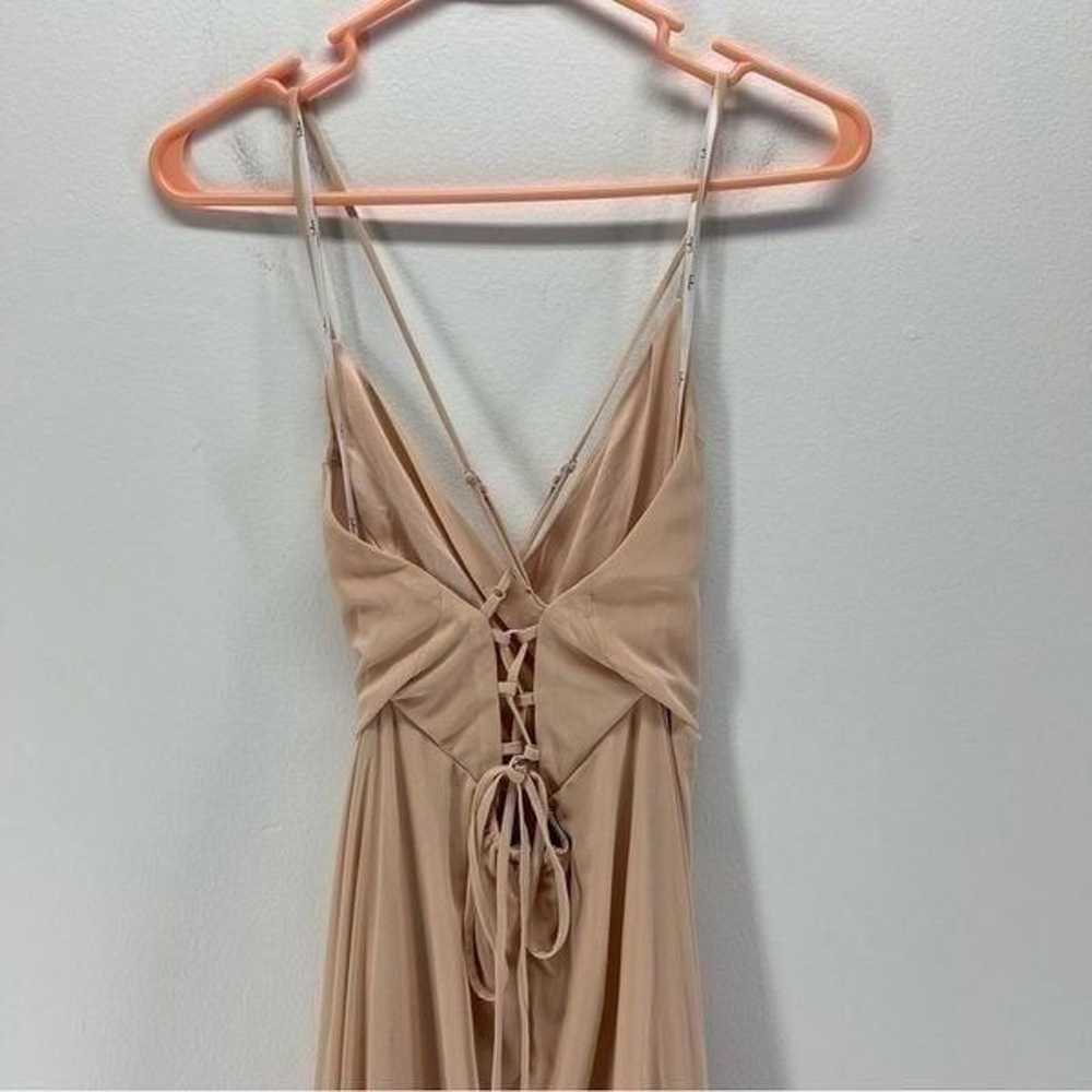 NWT Lulu’s In Love Forever Lace-up High Low Maxi … - image 8