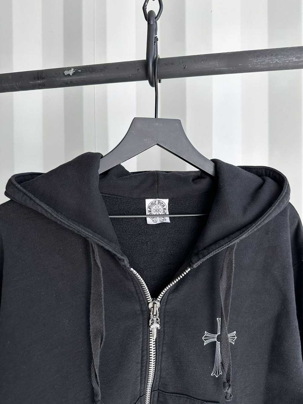 Chrome Hearts × Vintage 90’s T Bar Logo Zip Hoodie - image 5