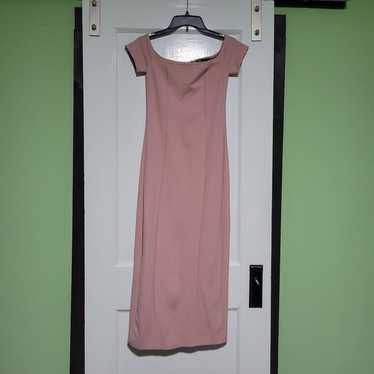 Zara Pink Off The Shoulder Dress