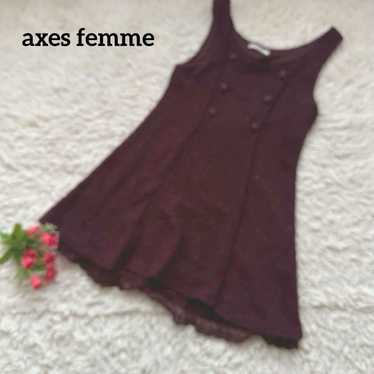 Axes Femme 【Frill】【Lame】【Lace】 Red-Themed One-Pie… - image 1