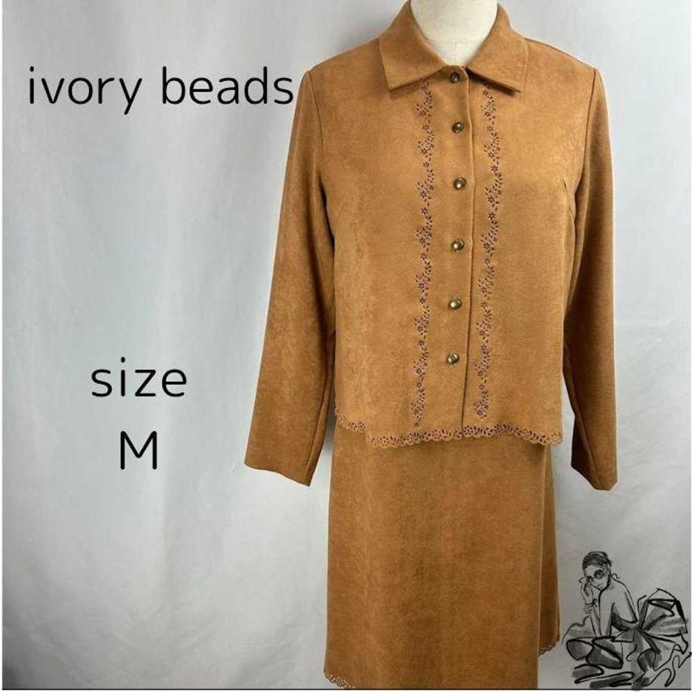 Beautiful condition ivory beads top shirt dress c… - image 1