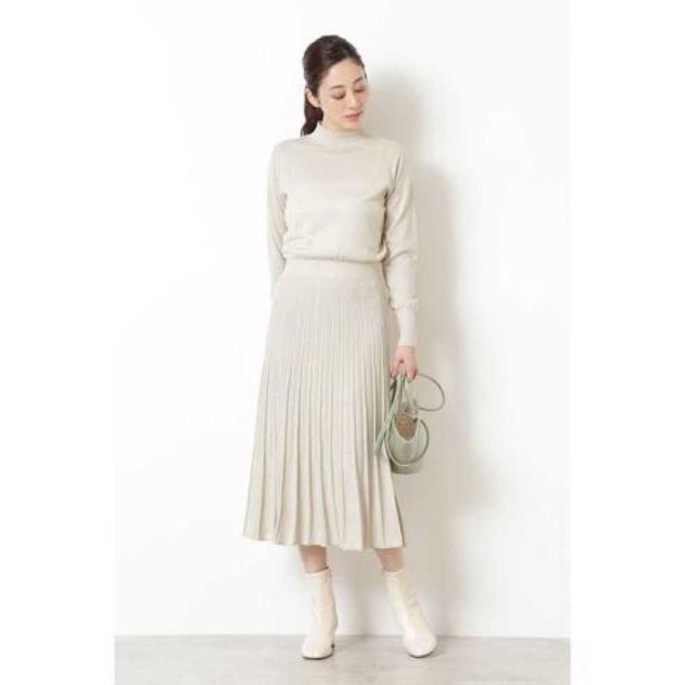 Natural Beauty Basic Pleated Docking Knit Dress - image 4